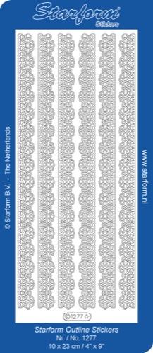 Deco Stickers - Lacey Daisies Ribbon-1