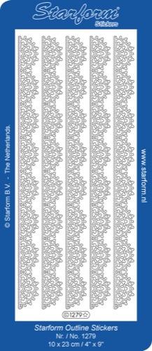 Deco Stickers - Large Lace Ribbon Border-1
