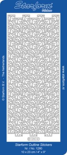 Deco Stickers - Ribbon Border - Decorative Swirl-1