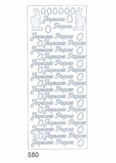 Deco Stickers - Joyeuses Paques with Bunnies-1