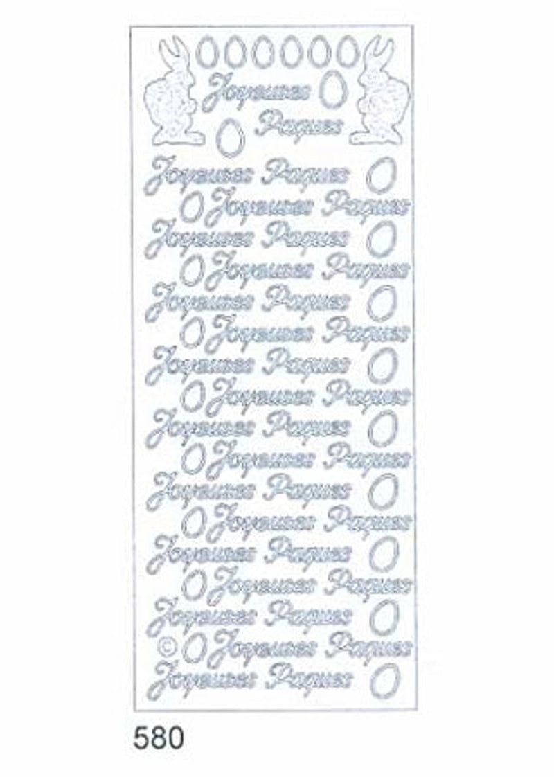 Deco Stickers - Joyeuses Paques with Bunnies-1