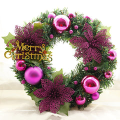 Christmas Wreath – 30cm Artificial Door Wreath, Home & Garden Holiday Decor-6