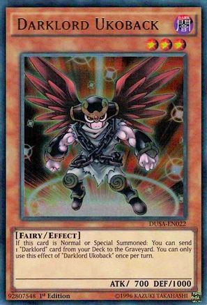 Darklord Ukoback (DUSA-EN022) - Duelist Saga 1st Edition-1