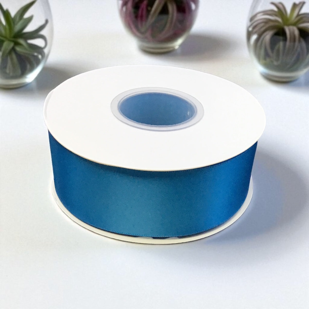 Satin Ribbon Double Face Turquoise #373 -3.8 cm Wide