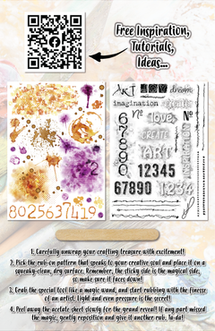 AALL and Create - A5 Rub-Ons - Coffee Numberistic-2