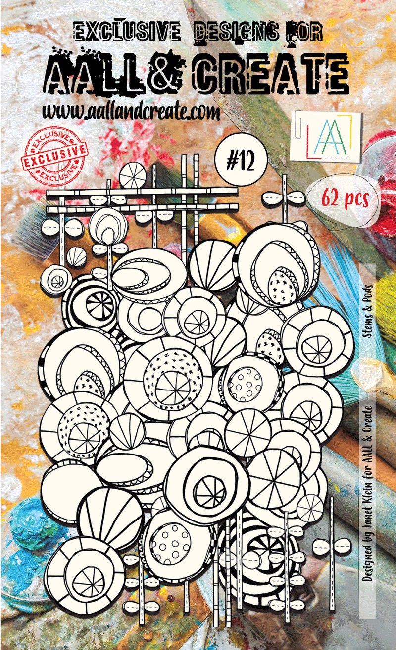 AALL and Create Ephemera - 012 - Stems & Pods - White-1