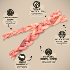 12 Inch Standard Braided Bully Stick-3