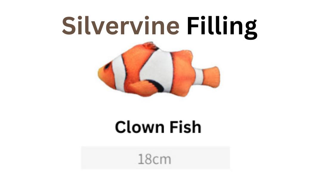 100% Silvervine/Catnip Filled Fish Cuddle Toy-9