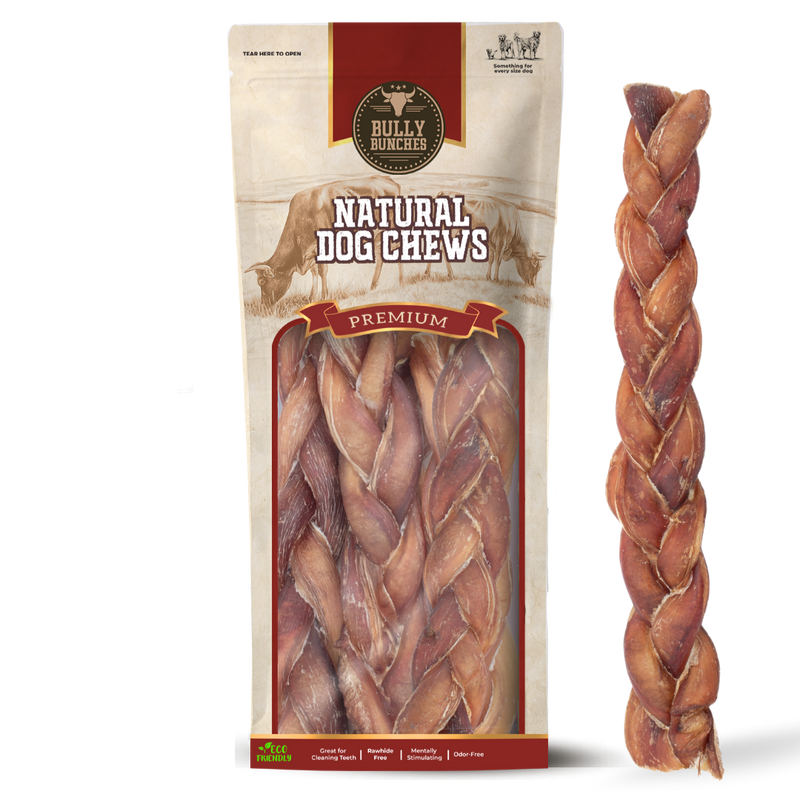 12 Inch Jumbo Braided Bully Stick-1