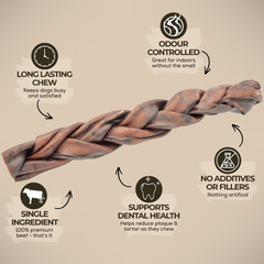 10-12 Inch Braided Collagen Stick-4