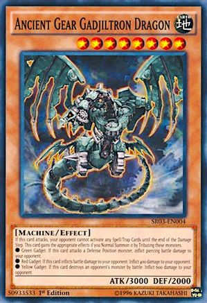Ancient Gear Gadjiltron Dragon (SR03-EN004) - Structure Deck: Machine Reactor 1st Edition-1