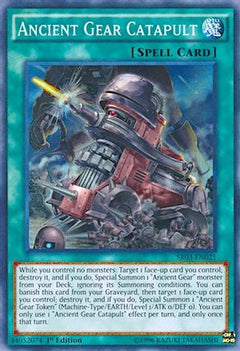 Ancient Gear Catapult (SR03-EN021) - Structure Deck: Machine Reactor 1st Edition-1