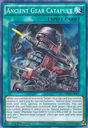 Ancient Gear Catapult (SR03-EN021) - Structure Deck: Machine Reactor 1st Edition-1