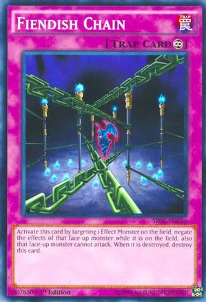 Fiendish Chain (SR03-EN036) - Structure Deck: Machine Reactor 1st Edition-1