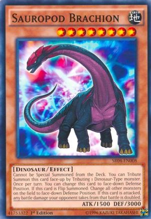 Sauropod Brachion (SR04-EN008) - Structure Deck: Dinosmasher's Fury 1st Edition-1