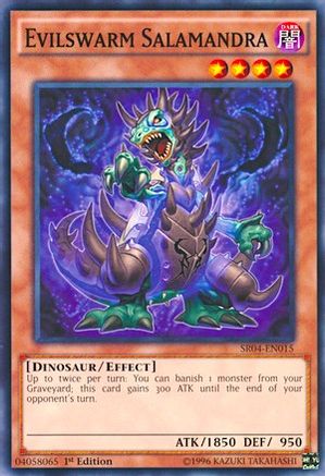 Evilswarm Salamandra (SR04-EN015) - Structure Deck: Dinosmasher's Fury Unlimited-1