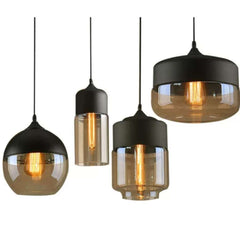 Industrial glass chandelier-2