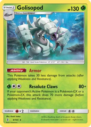 Golisopod/145 - SM  Guardians Rising Reverse Holofoil-1