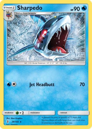 Sharpedo 28/145 - SM  Guardians Rising-1