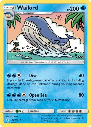Wailord 30/145 - SM  Guardians Rising