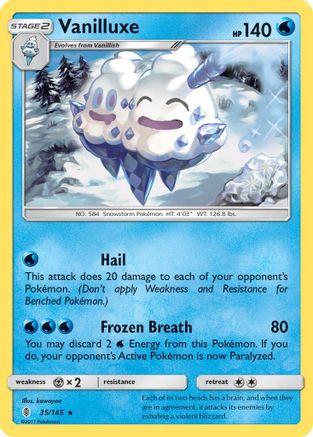 Vanilluxe/145 - SM  Guardians Rising Reverse Holofoil-1