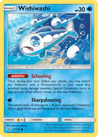 Wishiwashi 37/145 - SM  Guardians Rising Reverse Holofoil