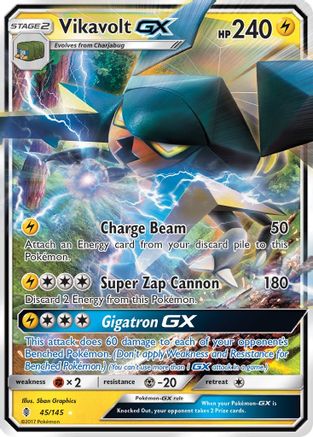 Vikavolt GX 45/145 - SM  Guardians Rising Holofoil-1