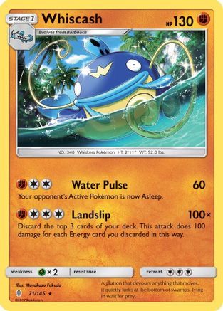 Whiscash/145 - SM  Guardians Rising Reverse Holofoil