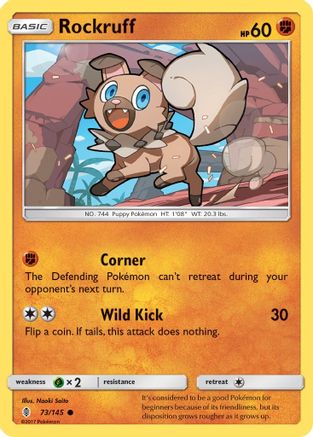 Rockruff 73/145 - SM  Guardians Rising Reverse Holofoil