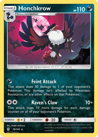 Honchkrow 79/145 - SM  Guardians Rising