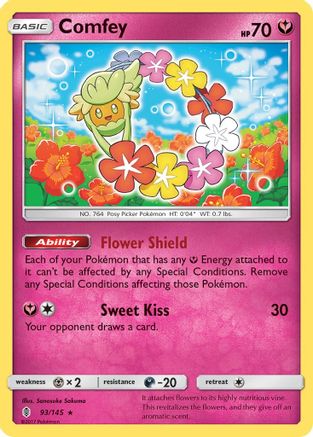 Comfey 93/145 - SM  Guardians Rising Reverse Holofoil-1