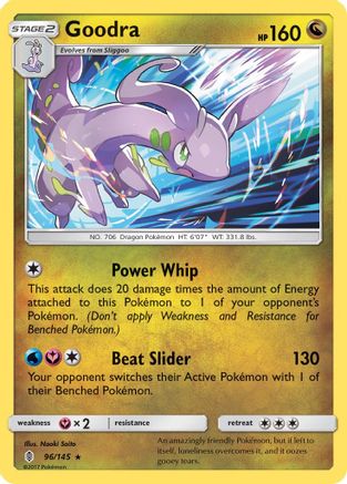 Goodra 96/145 - SM  Guardians Rising Reverse Holofoil-1