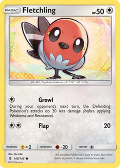 Fletchling 109/145 - SM  Guardians Rising Reverse Holofoil-1