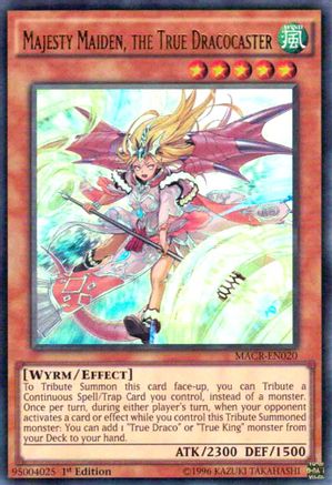 Majesty Maiden, the True Dracocaster (MACR-EN020) - Maximum Crisis 1st Edition-1