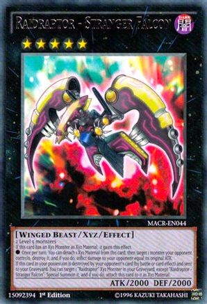 Raidraptor - Stranger Falcon (MACR-EN044) - Maximum Crisis 1st Edition-1