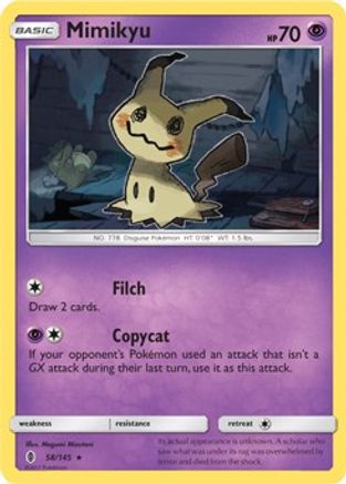 Mimikyu - 58/145 (SM Guardians Rising) - Deck Exclusives-1