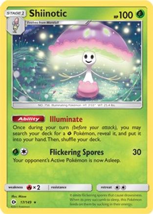 Shiinotic - 17/149 (SM Base Set) - Deck Exclusives-1
