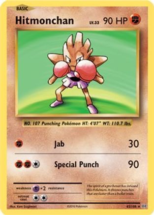 Hitmonchan - 62/108 (XY Evolutions) 62 - Deck Exclusives-1