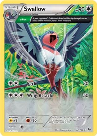 Swellow - 72/108 (XY Roaring Skies) - Deck Exclusives-1