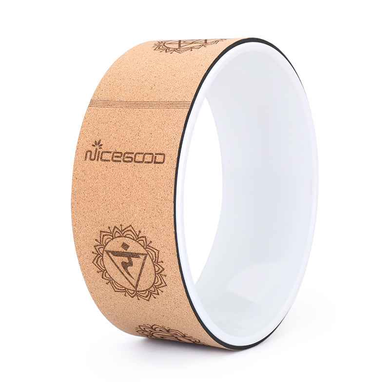 Cork Yoga Wheel – Yoga Stretching & Backbend Exercise Prop for Flexibility-5