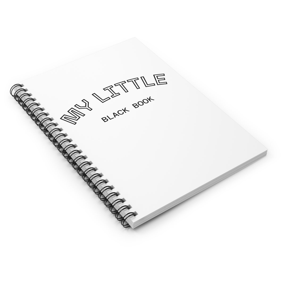 My Little Black Book Spiral Notebook-3