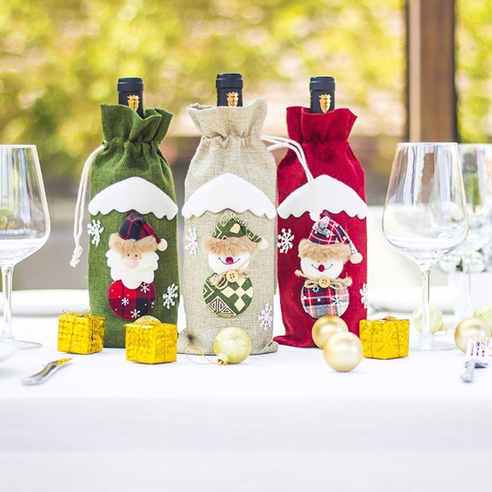 Christmas Decorations Christmas Wine Bottle Socks-1