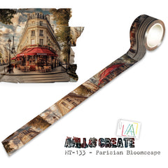 AALL et Create - Ruban Washi 25mm x 10m - Parisian Bloomscape (Superposez-le !)-1