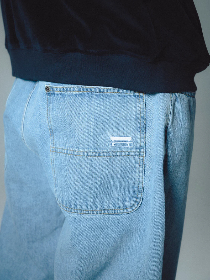 Jacker 'Classic' Denim Baggy Pants - Blue-4