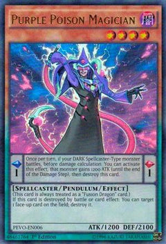 Purple Poison Magician (PEVO-EN006) - Pendulum Evolution 1st Edition-1