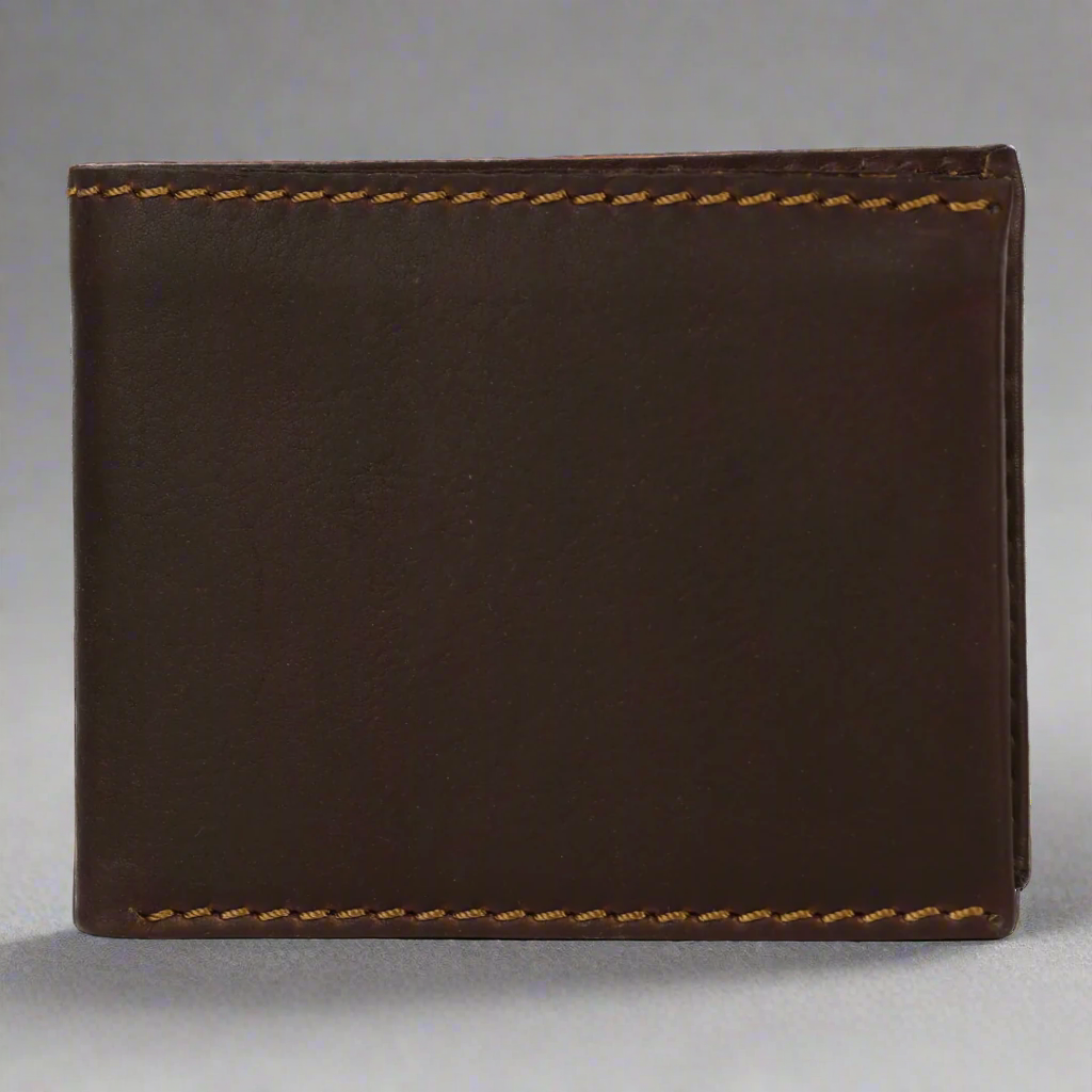 MET Men's Bifold Flip Up RFID Leather Wallet-4