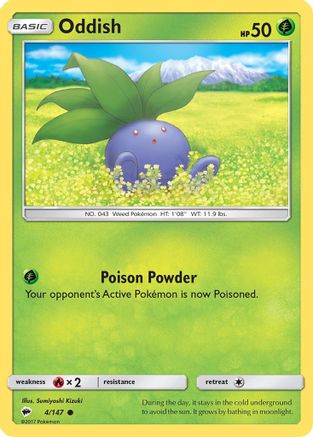 Oddish 4/147 - SM  Burning Shadows-1