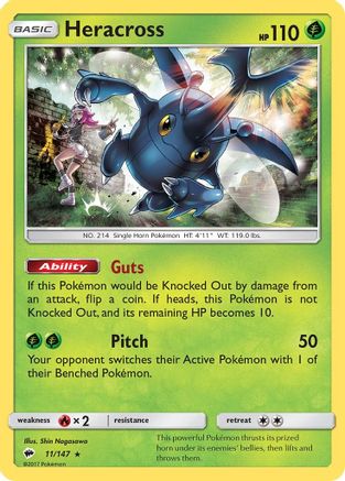 Heracross 11/147 - SM  Burning Shadows-1