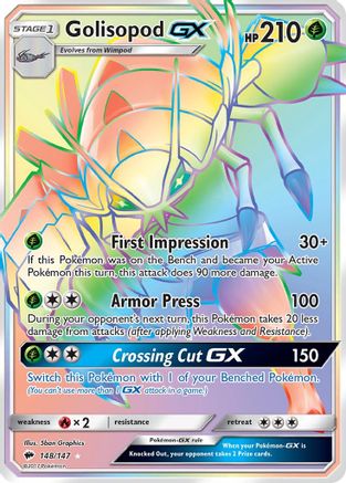 Golisopod GX (Secret)/147 - SM  Burning Shadows Holofoil-1
