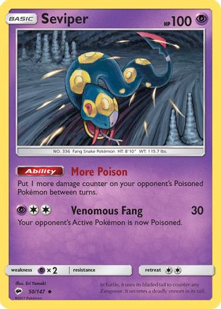Seviper 50/147 - SM  Burning Shadows-1